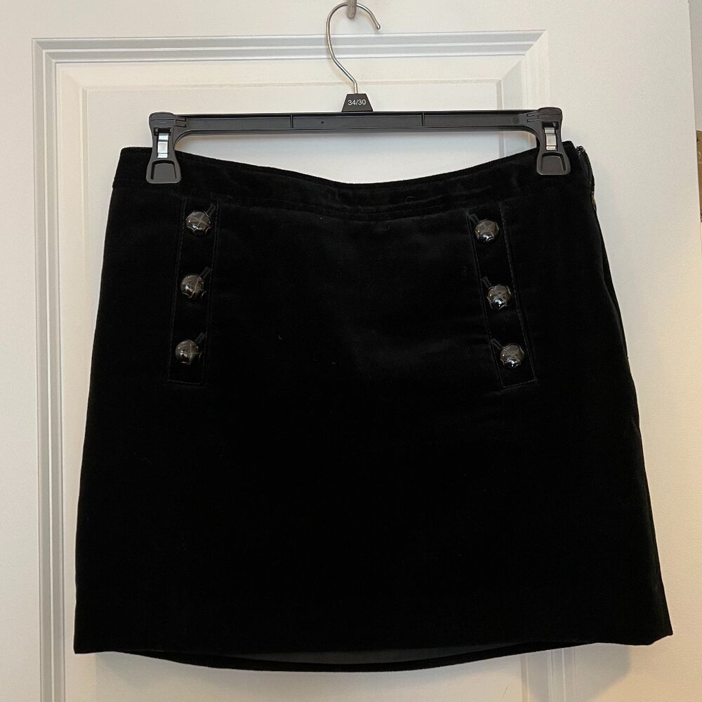 Black Velvet Skirt